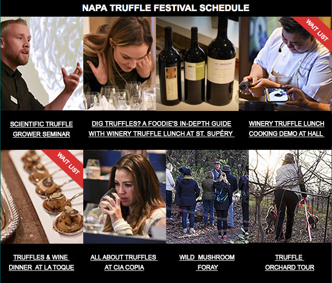 Napa Truffle Festival Schedule