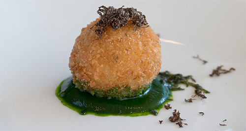 Bloomsdale Spinach and Black Truffle Arancini