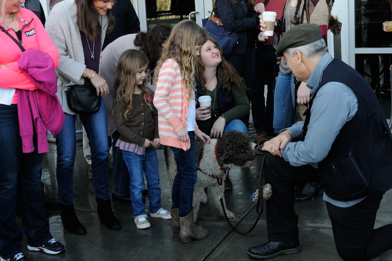 Visitors interact with Rico Truffles Celebrated at the Napa Truffle Festival Marketplace at Oxbow Public Market 