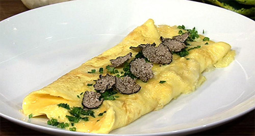 Omelet with Black Truffles