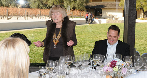 Margrit Mondavi at Winery Lunch for Napa Truffle Festival